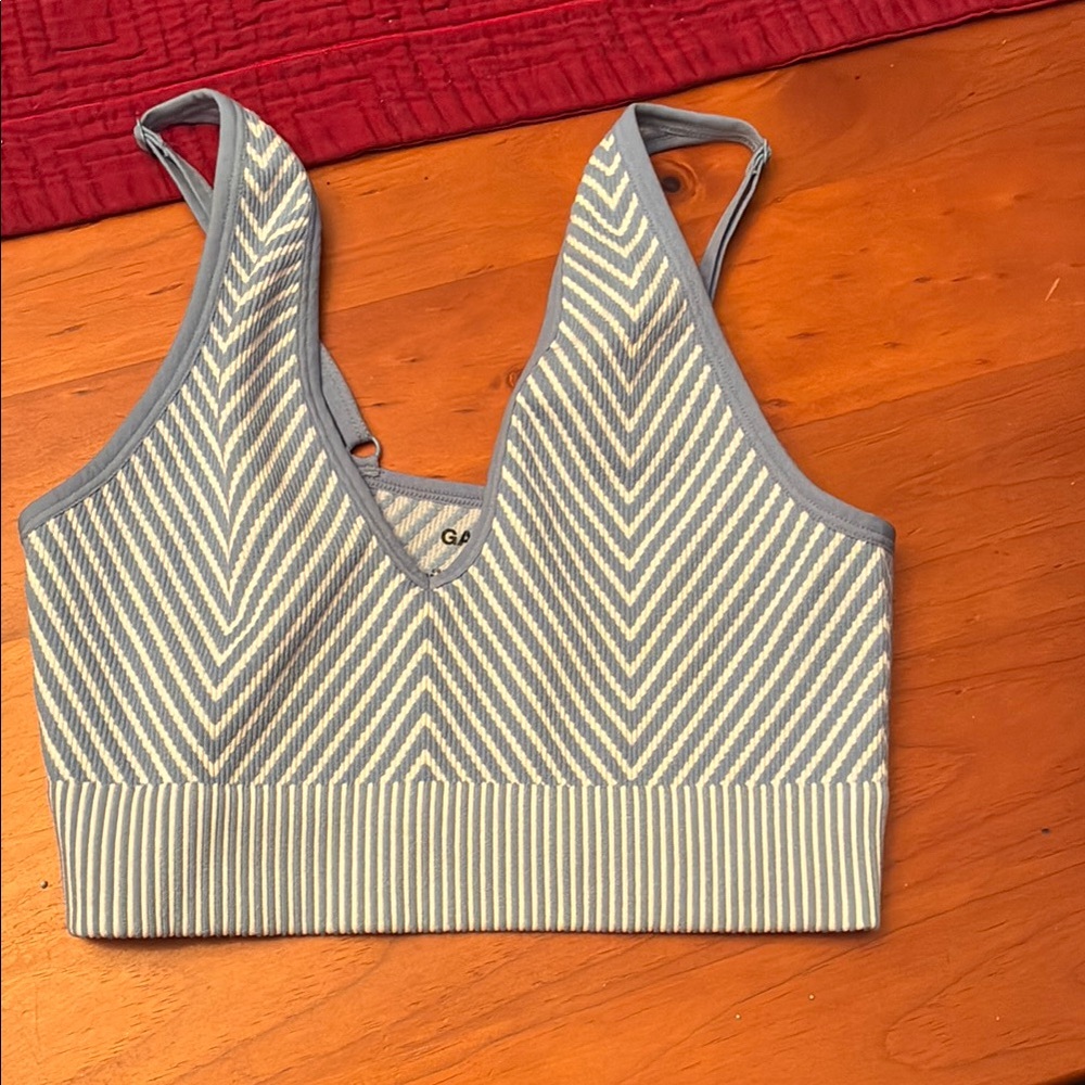 Garage Gray and White Striped Women's Bralette